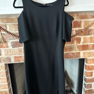 White House Black Market Black Long Sleeve Dress